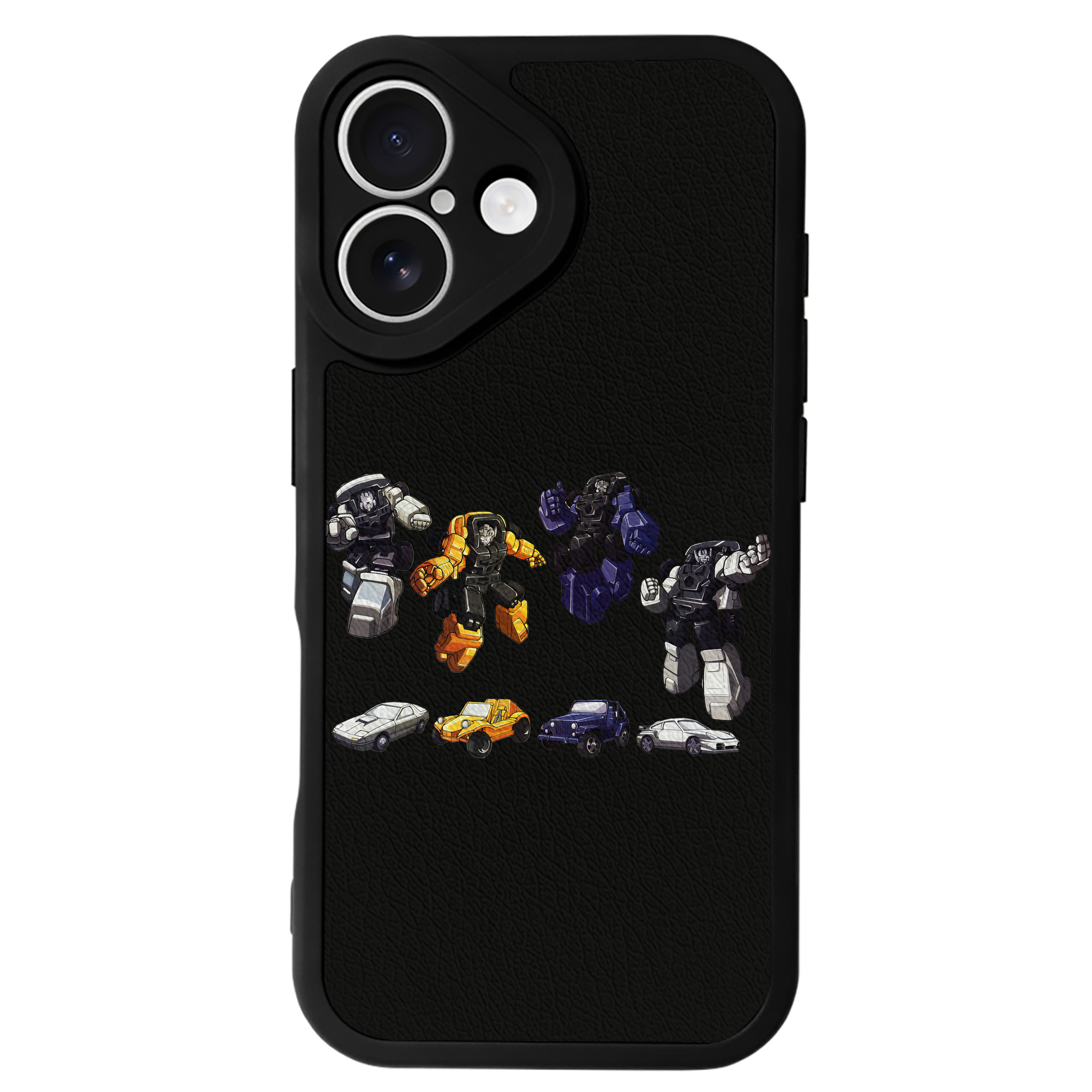 （画像用） Transformers トランスフォーマー 【iPhone 16シリーズ対応】シリコンスマホケース（レザー調） 材質：シリコン